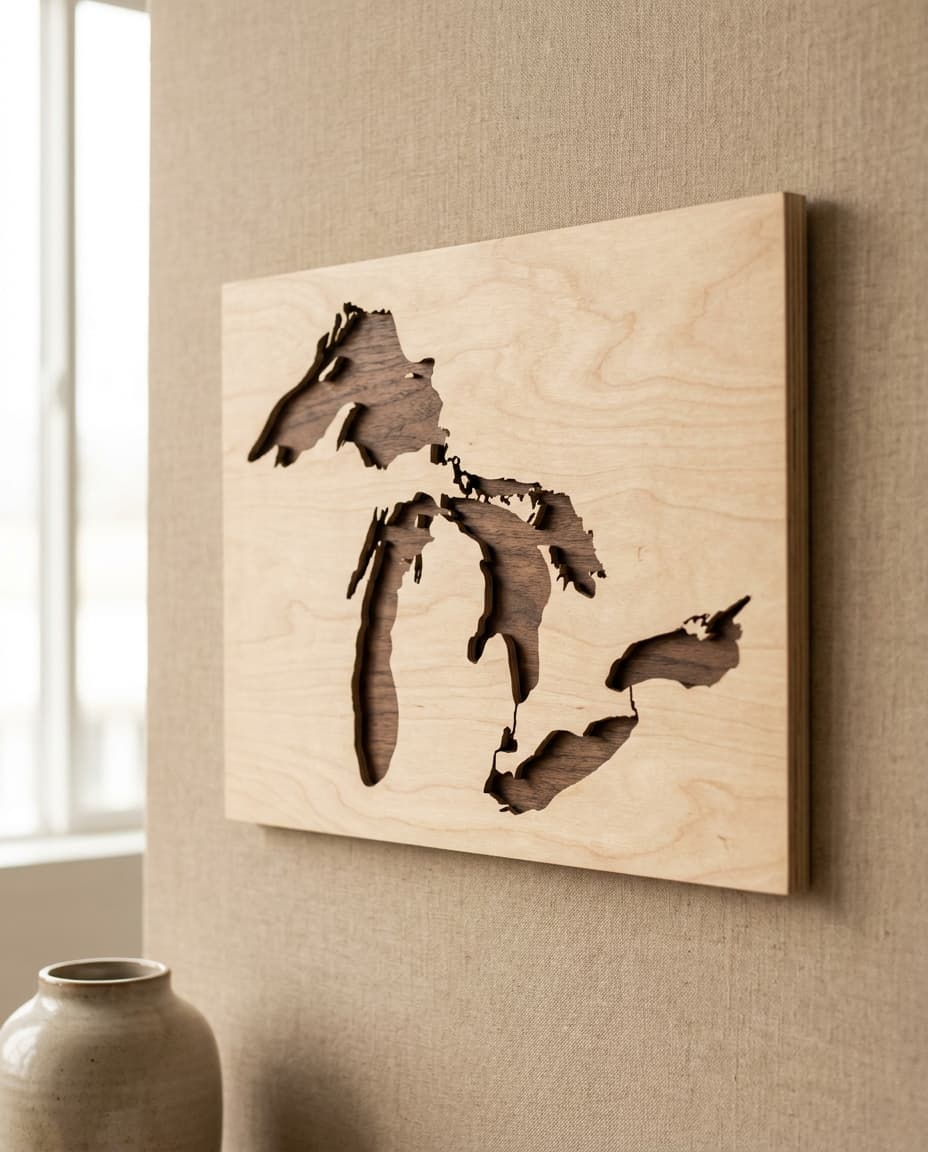 Great Lakes Wood Map