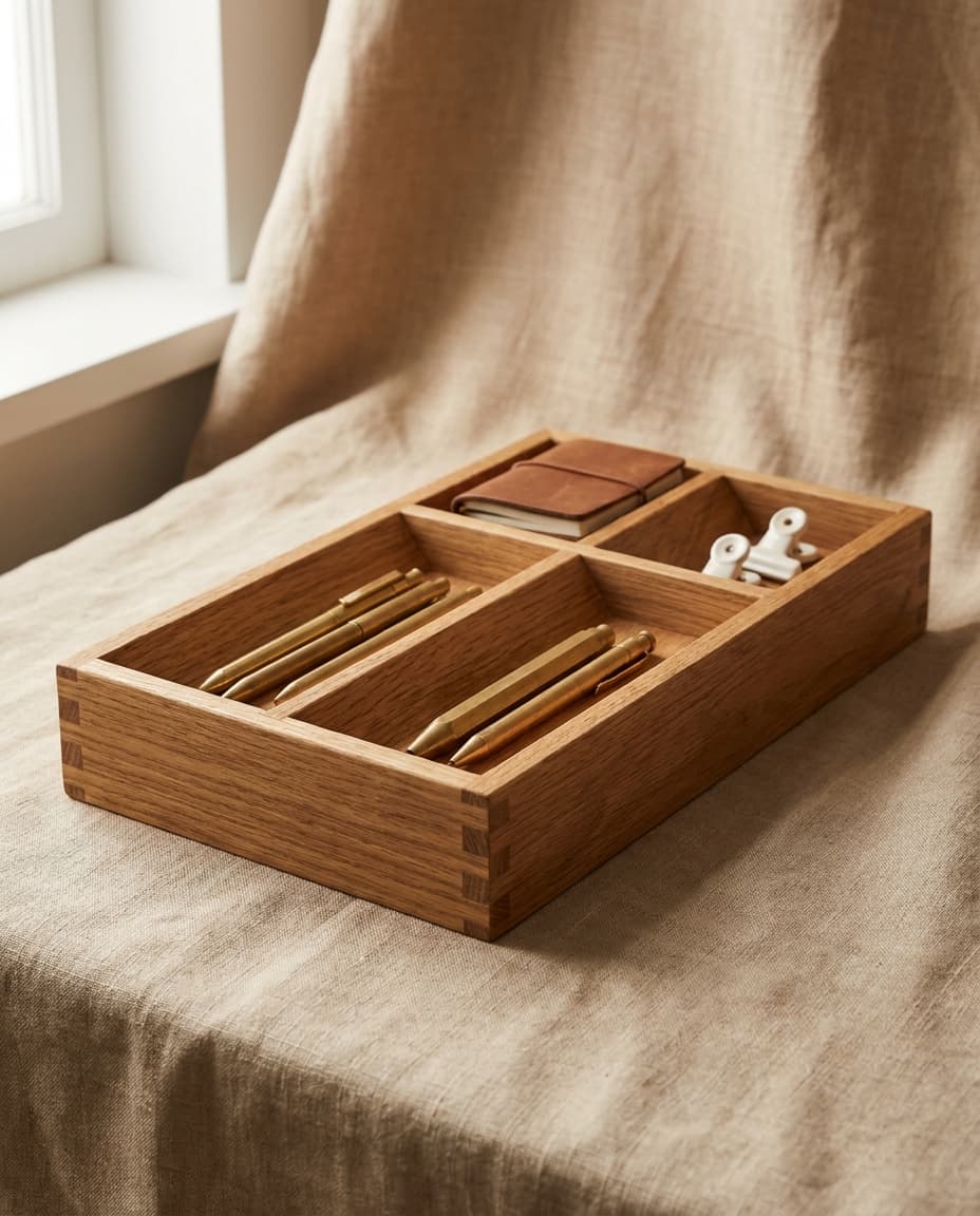 Wood Desk Organizer