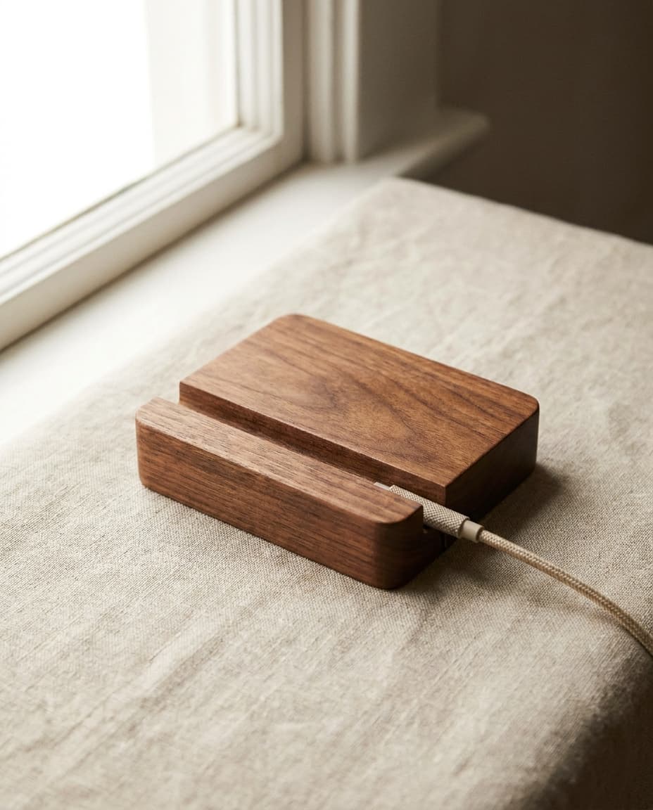 Wood Phone Dock